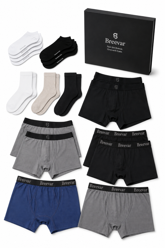 Cool & Fresh Deluxe Underwear & Socks Gift Box by Breevar