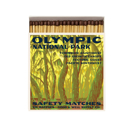 Olympic Hoh Rainforest Vintage National Park Cabin Matches by Good & Well Supply Co.