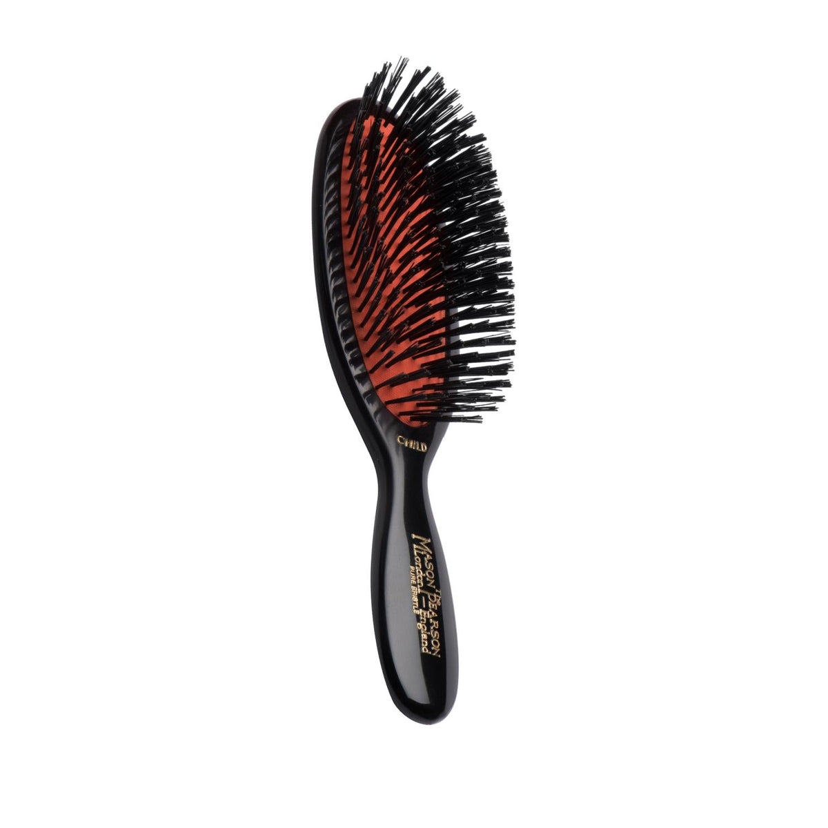 Mason Pearson Mason Pearson Pocket Child Bristle CB4 Dark Hair Brush for Kids - Gentle Detangling, Portable Design by Beauty Care Bag