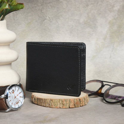 Classic Black Leather Wallet by Classy Leather Bags