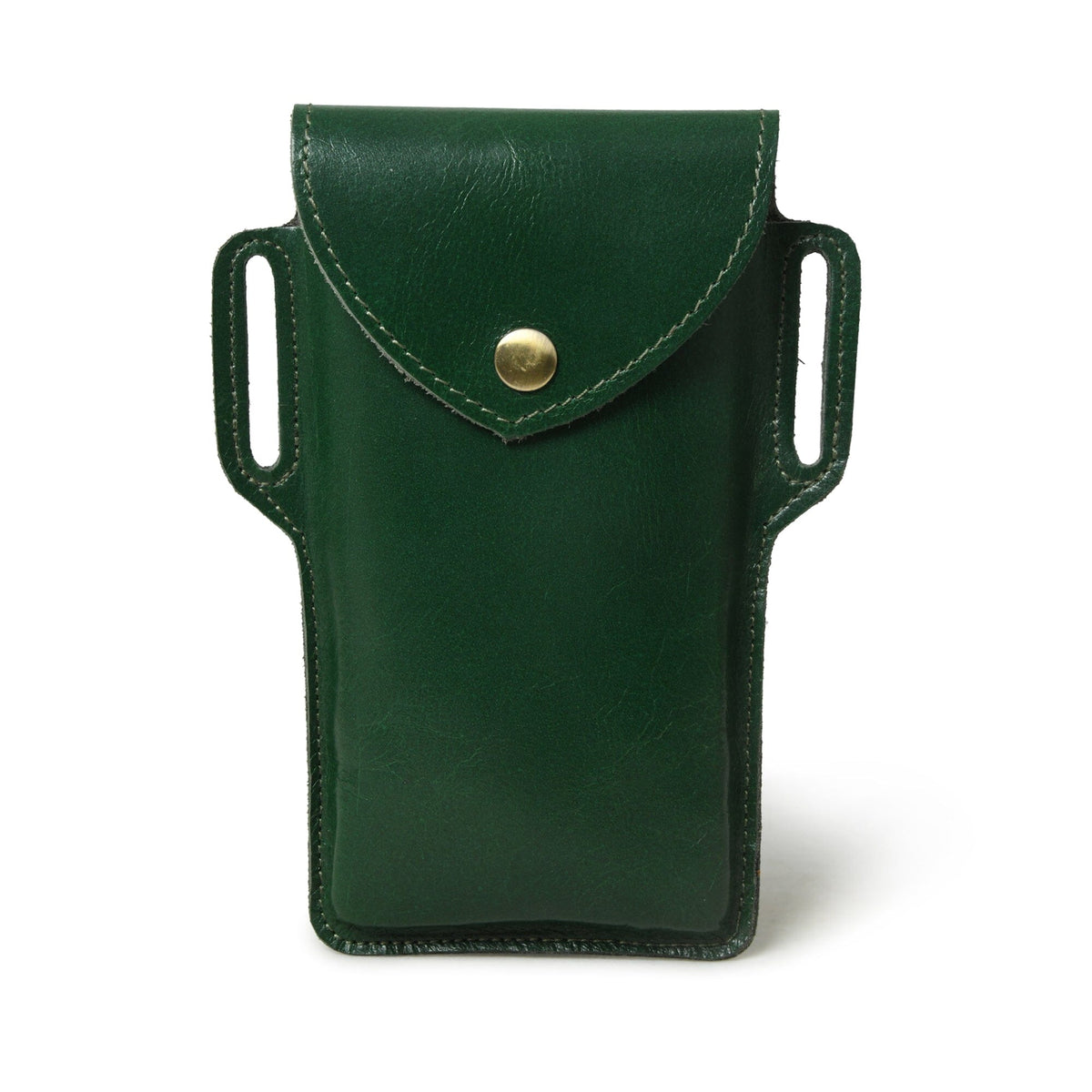Mobile Holster Case- Green by Classy Leather Bags