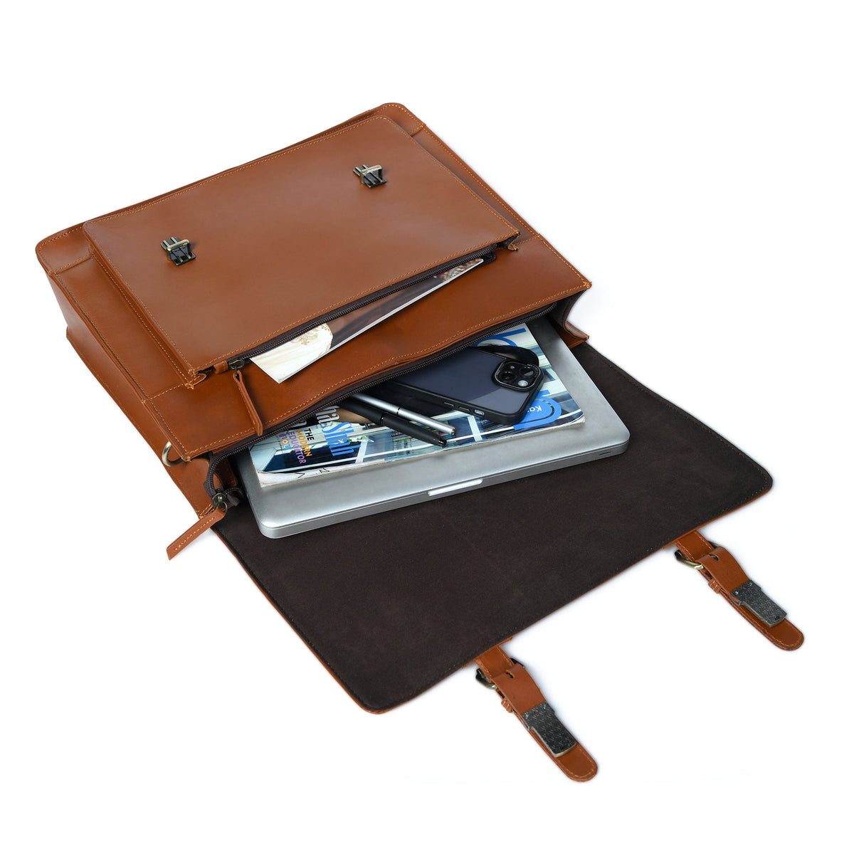 Denver Office Briefcase by Classy Leather Bags