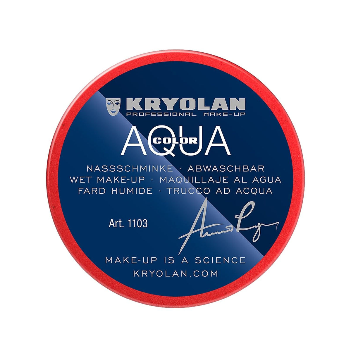 Kryolan Aquacolor Professional Face & Body Paint 079 Red 55 ml by Beauty Care Bag