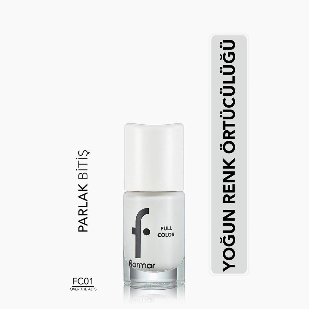 Flormar Full Color High-Pigment Nail Polish FC01 Over The Alps by Beauty Care Bag