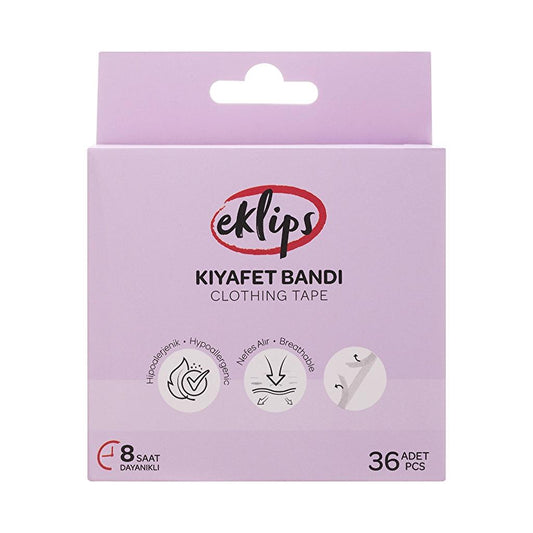 Eklips Double-Sided Fashion Tape for Clothing 36 Pack by Beauty Care Bag