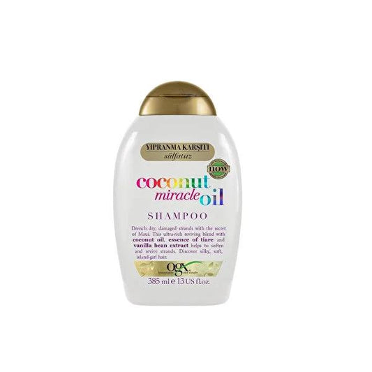 OGX Coconut Miracle Oil sulfate-free shampoo, 13.01 fl oz bottle