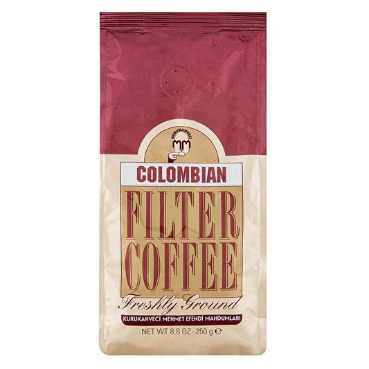 Kuru Kahveci Mehmet Efendi Colombian filter coffee, 100% Arabica, 250g pack