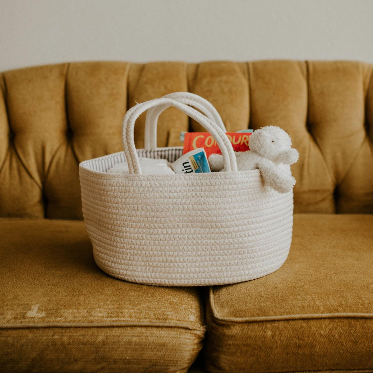 Rope Diaper Caddy by Parker Baby Co.