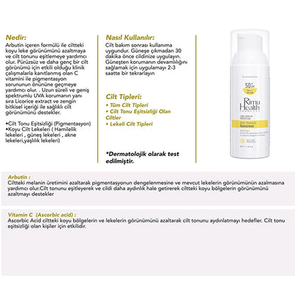 Rimu Health Arbutin & Vitamin C Sunscreen: Even Skin Tone, Reduce Dark Spots & UVA Protection - 50ml by Beauty Care Bag