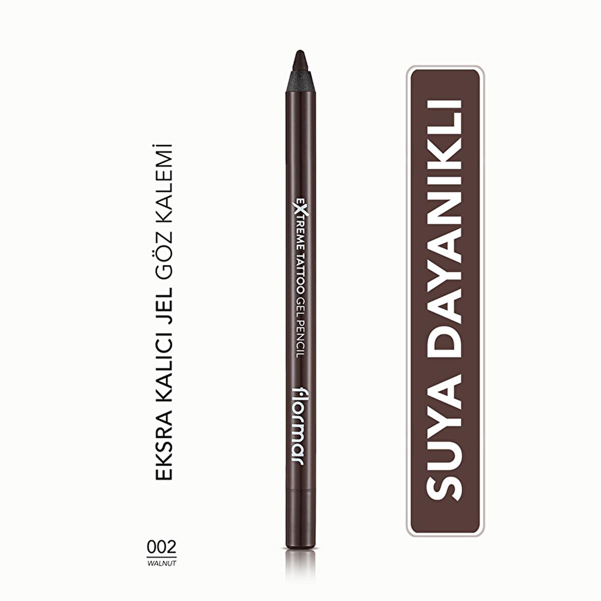 Flormar Extreme Tattoo Waterproof Gel Eyeliner - Long-Lasting, Smudge-Proof Eye Makeup by Beauty Care Bag