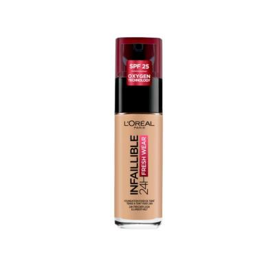 L'Oreal Paris Infaillible 24H Fresh Wear foundation SPF 25 in 140 Golden Beige
