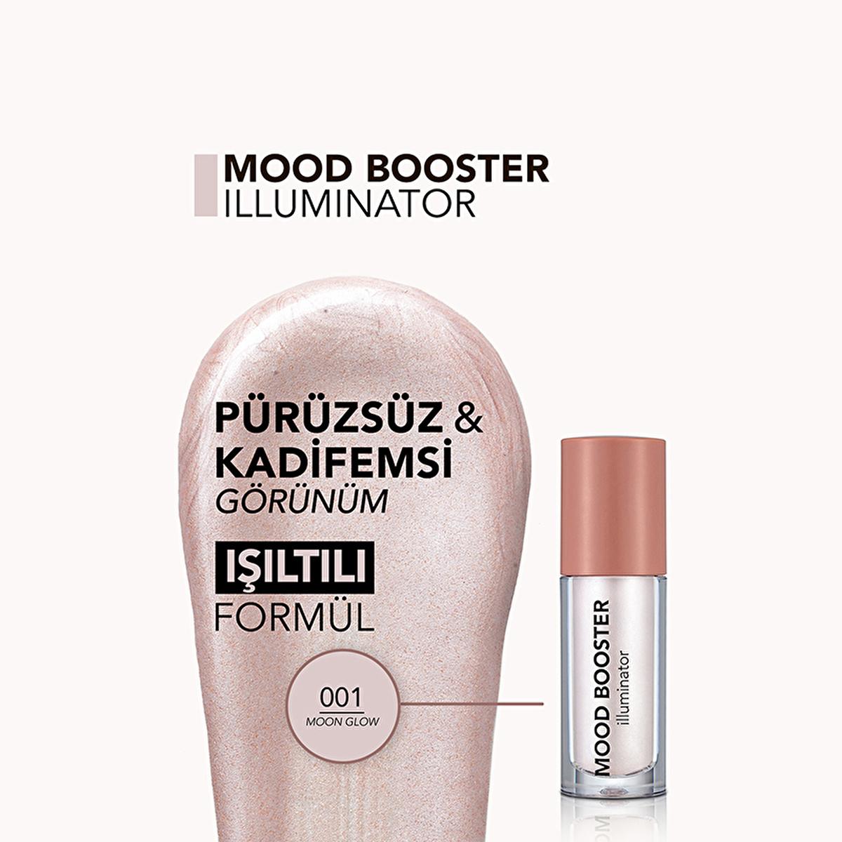 Flormar Mood Booster Liquid Highlighter: Achieve Natural Shimmering Illumination - Long-Lasting Glow, Creamy Texture for Radiant Makeup by Beauty Care Bag
