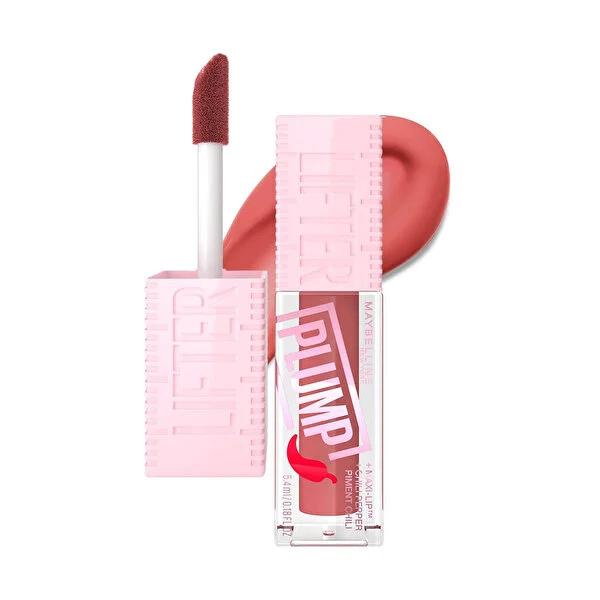 Maybelline Lifter Plump Lip Gloss - Peach Fever - Instantly 30% Fuller Lips, Non-Sticky, Long-Lasting by Beauty Care Bag