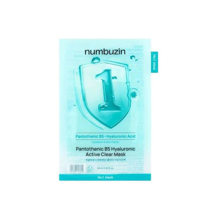 Numbuzin No1 Pantothenic B5 Hyaluronic Active Clear Mask 1pc by Beauty Care Bag