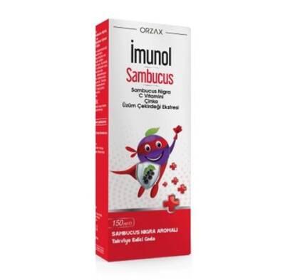 Orzax Ocean Imunol Sambucus Syrup for Immune Support - Natural Elderberry Supplement for Kids & Adults by Beauty Care Bag