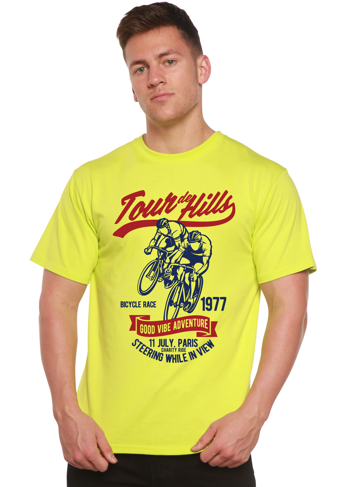 Tour De Hills men's bamboo graphic T-shirt – view 3