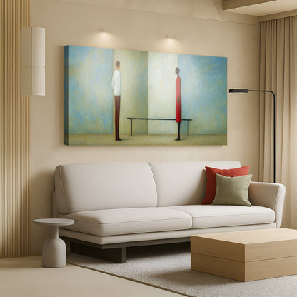 Confrontation Abstract Wall Art by Tailored Canvases
