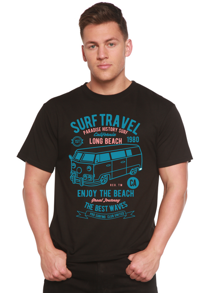 Surf Travel men's bamboo graphic T-shirt – view 4