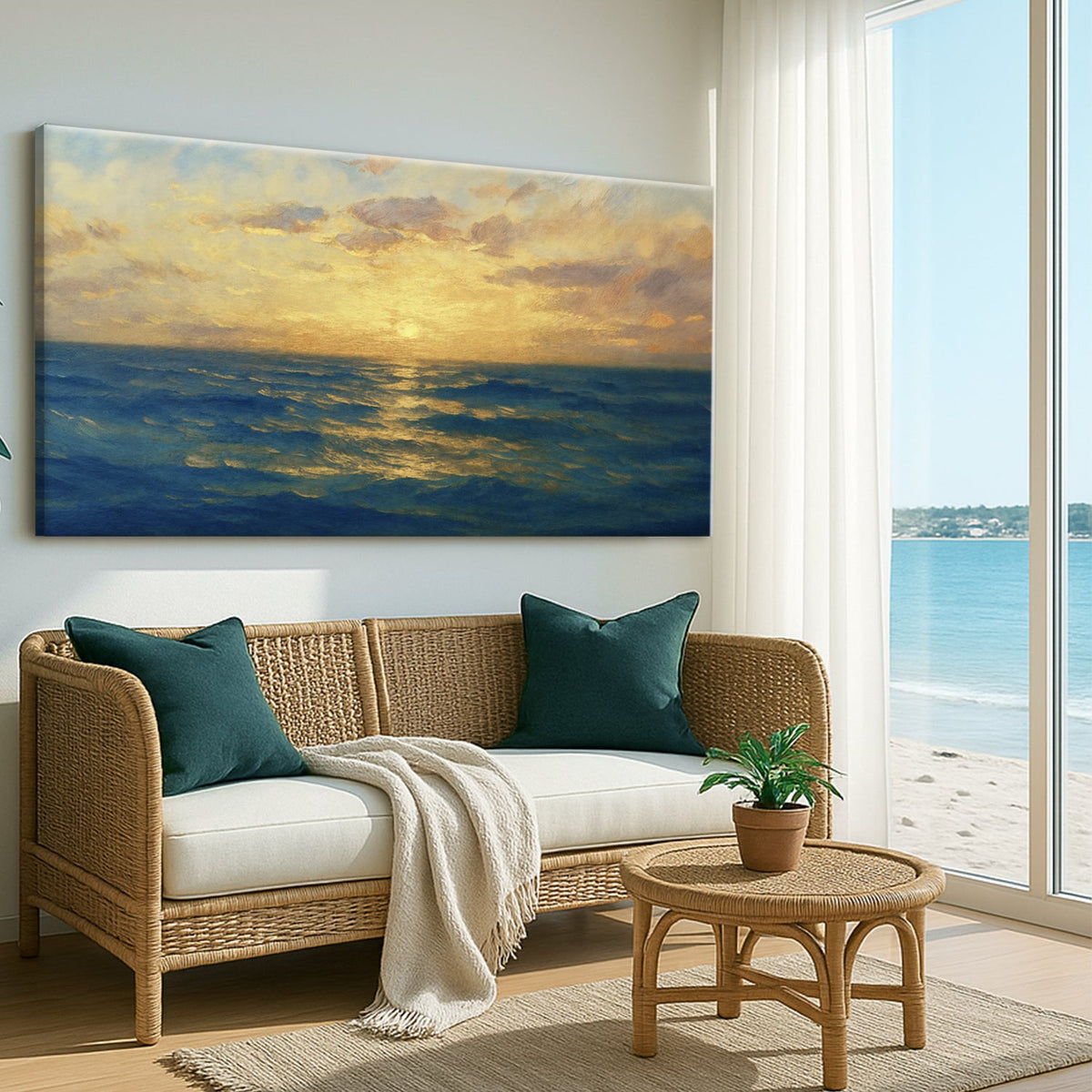 Waterscape Abstract Wall Art VII by Tailored Canvases