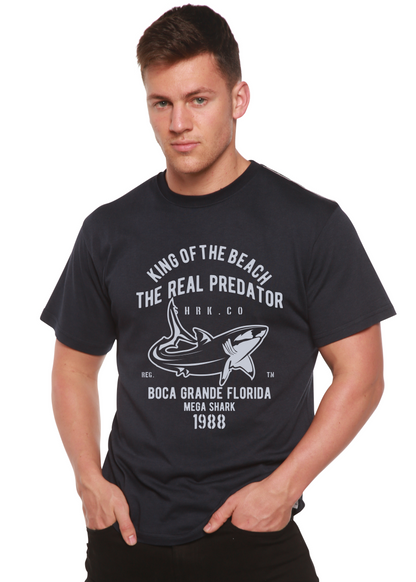 Shark Real men's bamboo graphic T-shirt – view 2