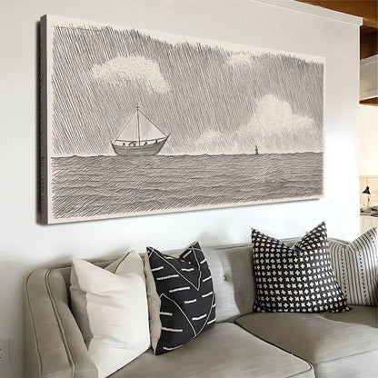 Jesus Walking On Water Faith Wall Art II by Tailored Canvases