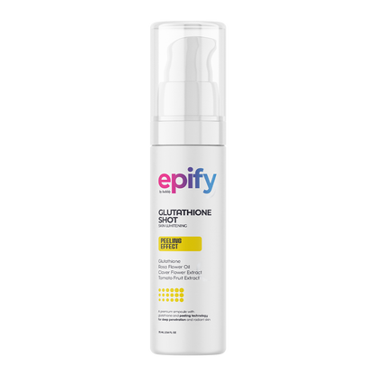 Epify Glutathione Shot, Exfoliating Treatment for Face and Body, Deep Skin Renewal with Glutathione &amp; Arbutin, 2.54 Fl Oz by Beauty Care Bag