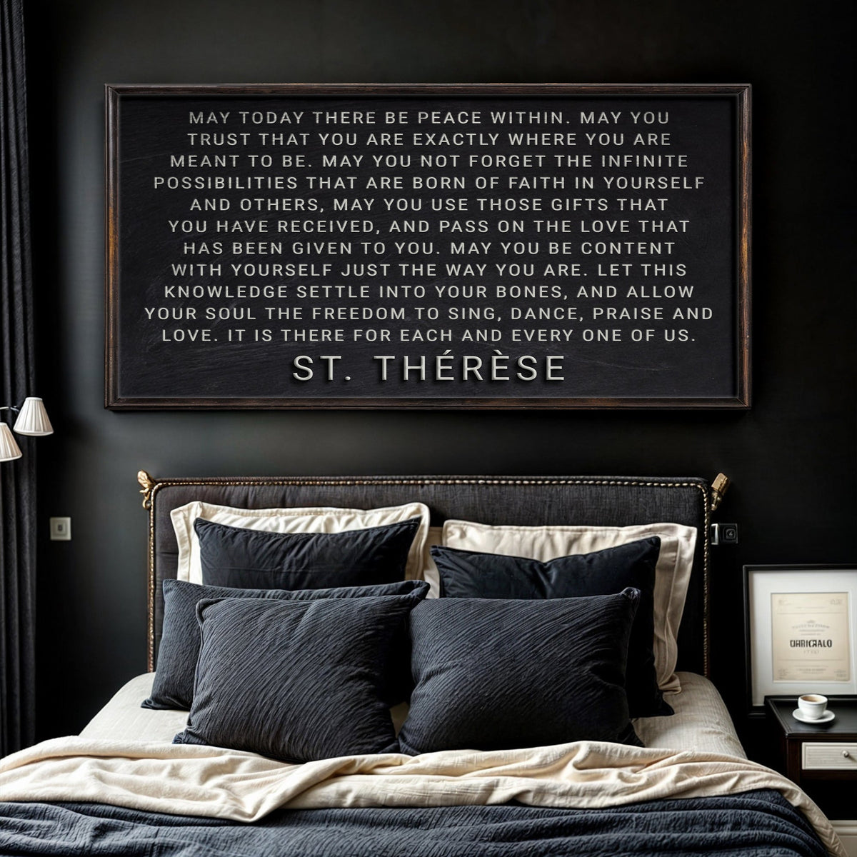 May Today There Be Peace Within Faith Sign by Tailored Canvases