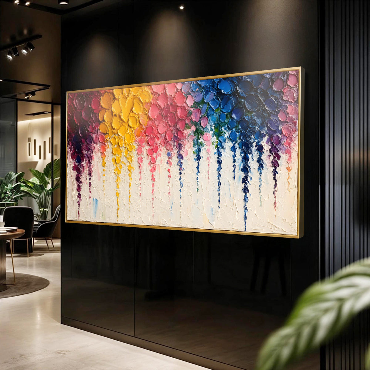 Rainbow Cascade Wall Art by Tailored Canvases