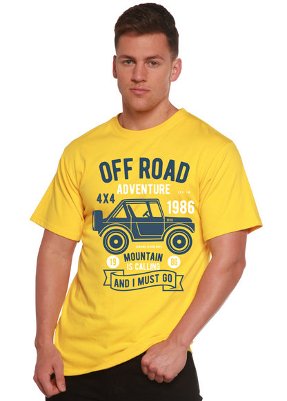 Off Road Adventure men's bamboo graphic T-shirt – view 4