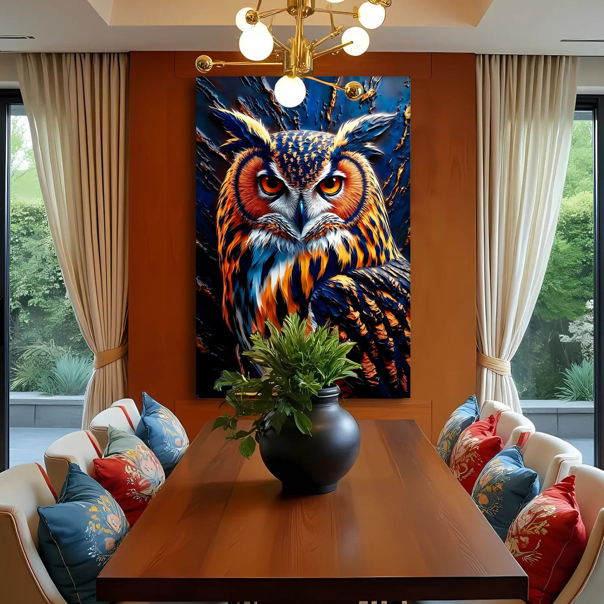 Abstract Owl Wall Art by Tailored Canvases