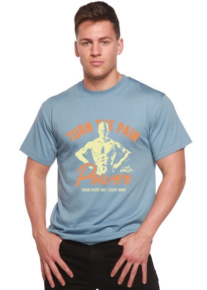 Turn the Pain men's bamboo graphic T-shirt – view 5
