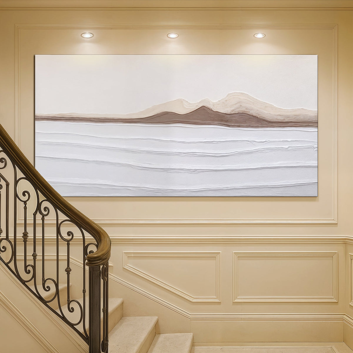 Earth Tone Abstract Wall Art by Tailored Canvases