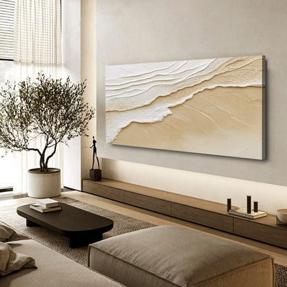 Neutral Ocean Waves Wall Art by Tailored Canvases