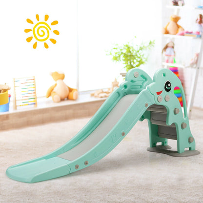 GBruno Store cartoon-shaped kids slide with basketball hoop, view 2