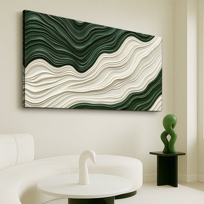 Green Rivers Abstract Wall Art VIII by Tailored Canvases