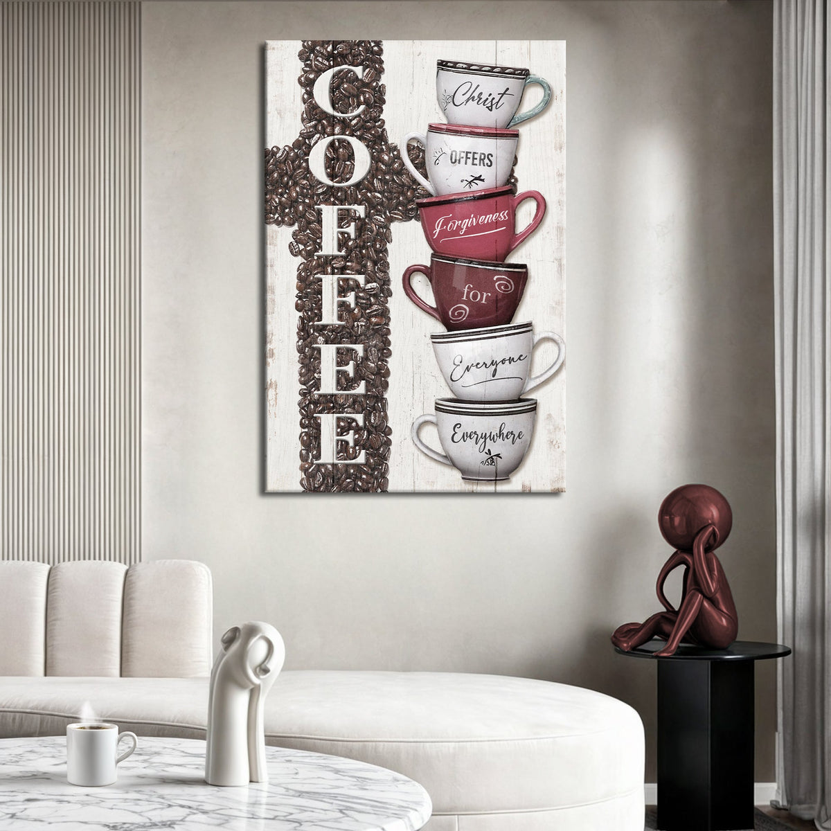 Our COFFEE Faith Sign IV by Tailored Canvases