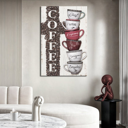 Our COFFEE Faith Sign IV by Tailored Canvases