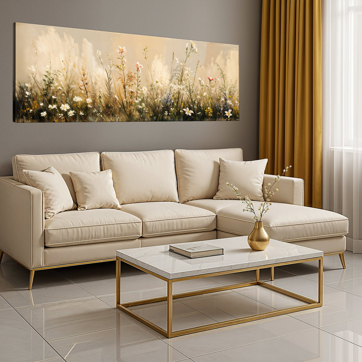Flower Field Wall Art by Tailored Canvases