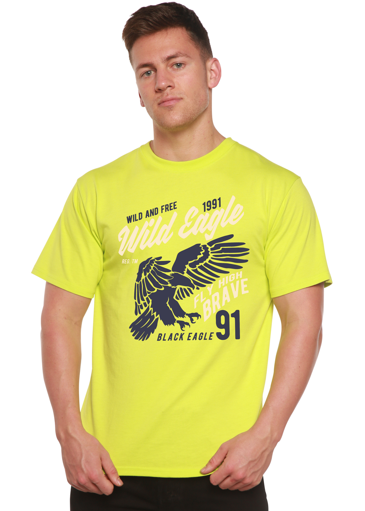 Wild Eagle men's bamboo graphic T-shirt – view 5
