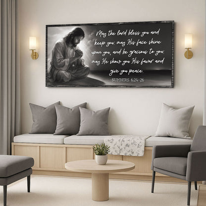 Numbers 6:24-26 - May The Lord Bless You Faith Sign II by Tailored Canvases