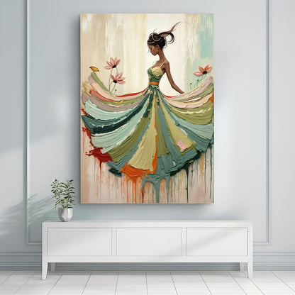 Blooming Modern Abstract Wall Art by Tailored Canvases