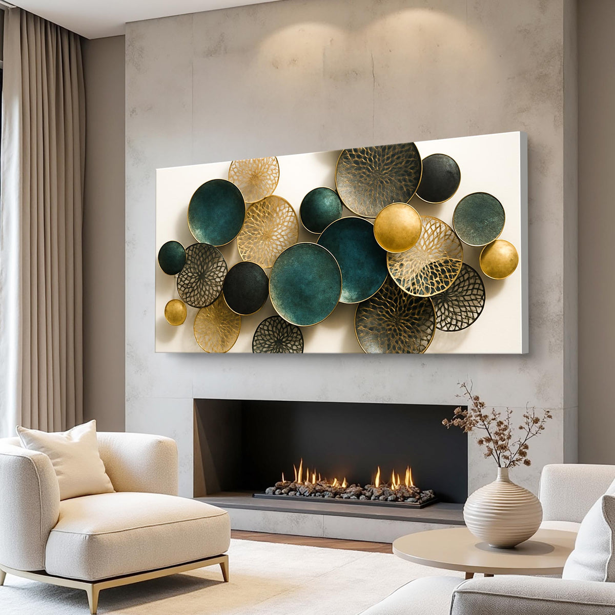 Lotus Leaf Abstract Wall Art VIII by Tailored Canvases