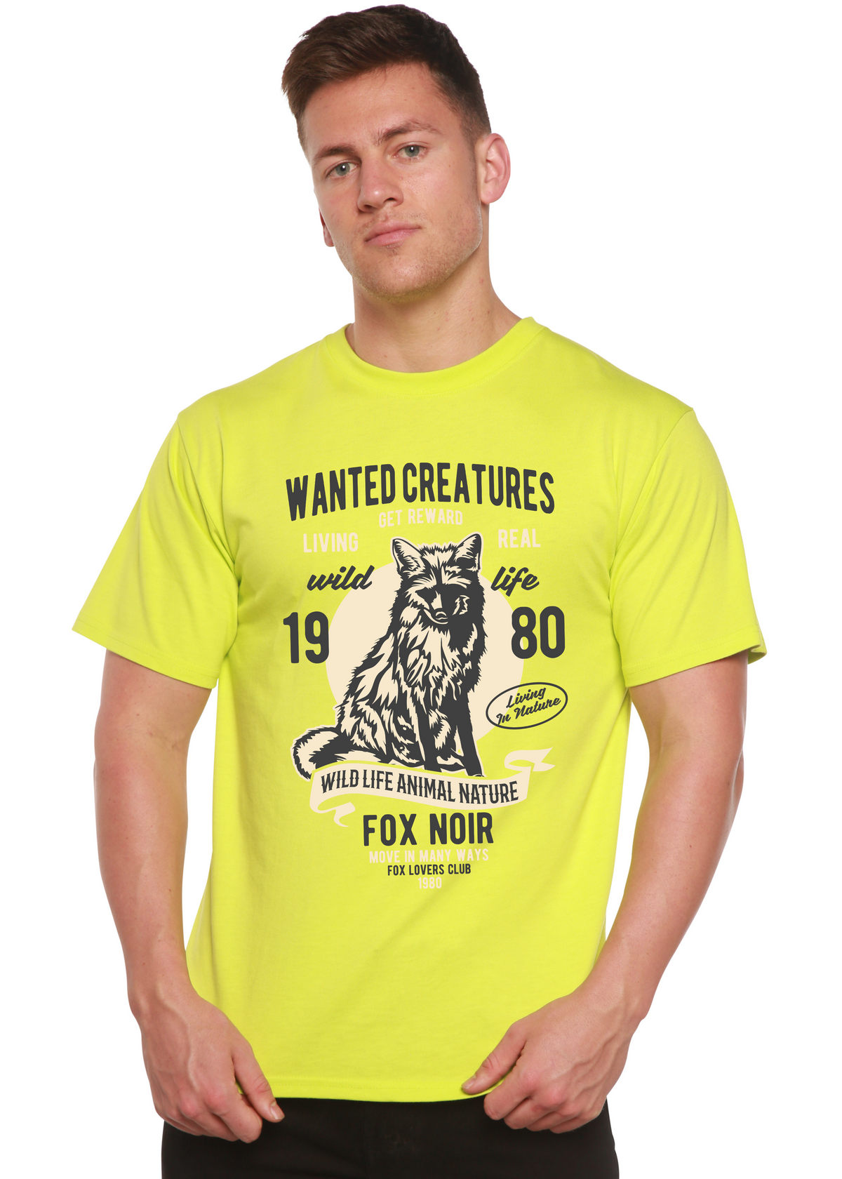 Wanted Creature men's bamboo graphic T-shirt – view 5