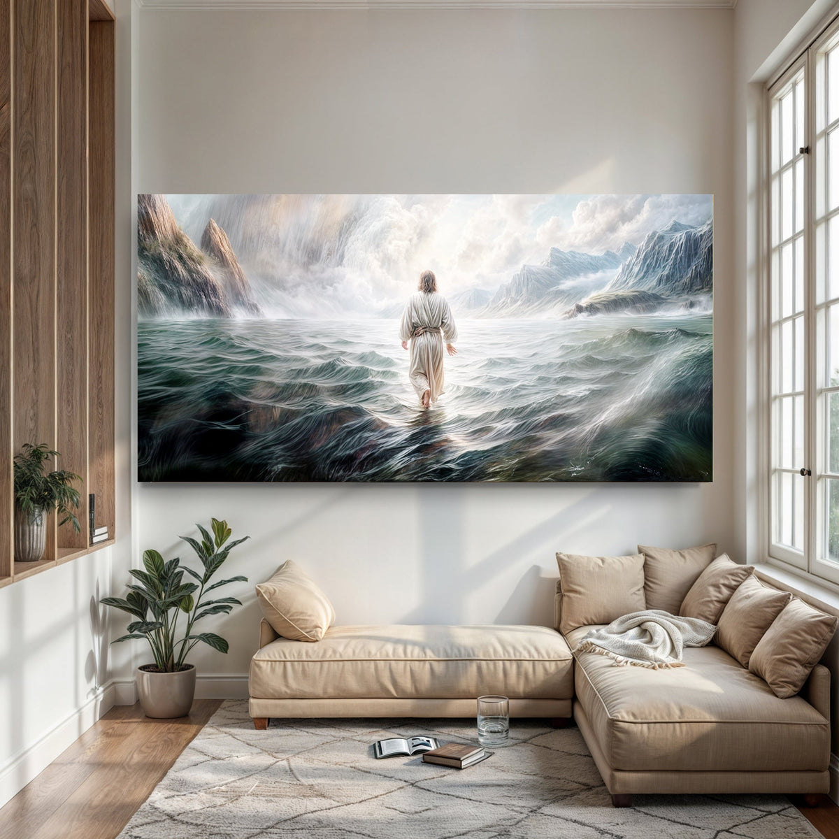Walking on Water - Faith Wall Art VII by Tailored Canvases