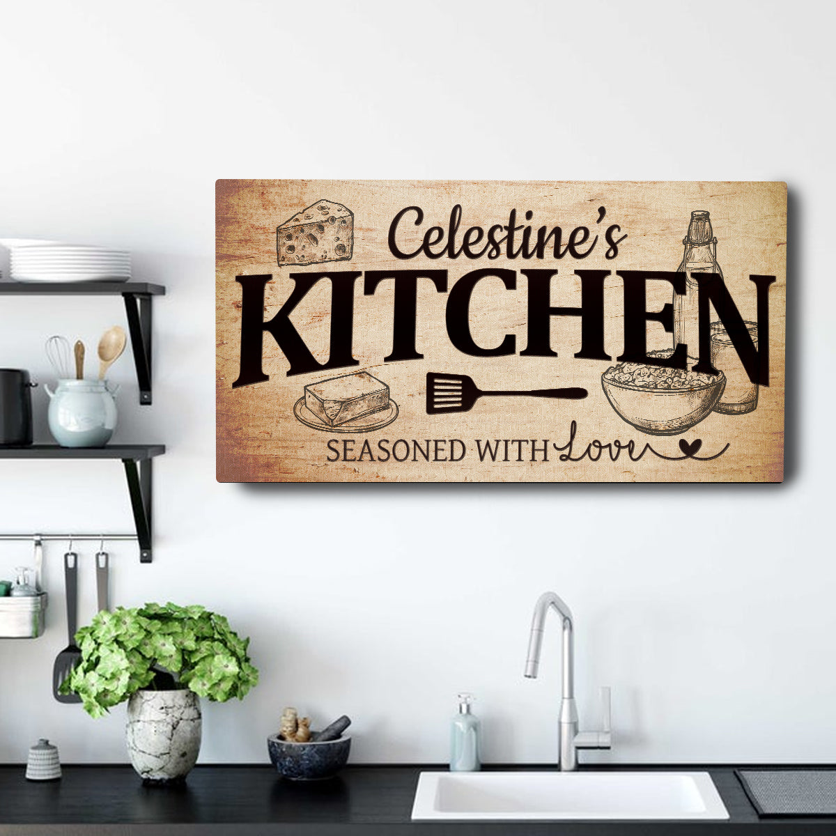 Your Kitchen Sign by Tailored Canvases