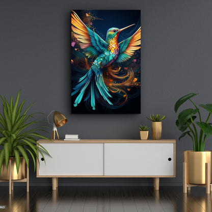Humming Bird Abstract Wall Art II by Tailored Canvases
