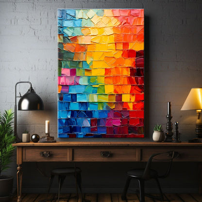 Spectrum Mosaic Wall Art by Tailored Canvases
