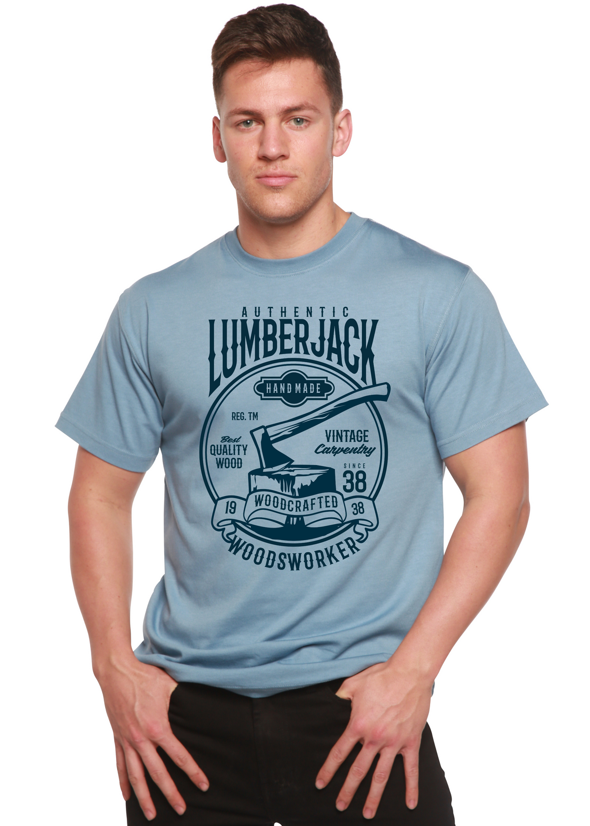 Authentic Lumberjack men's bamboo graphic T-shirt – view 5