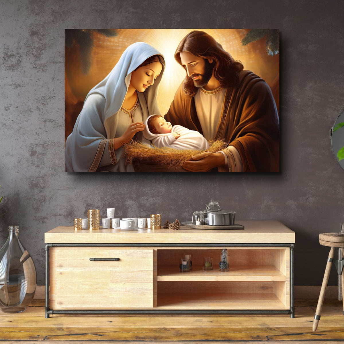 3D Faith Wall Art II canvas by Tailored Canvases, view 3
