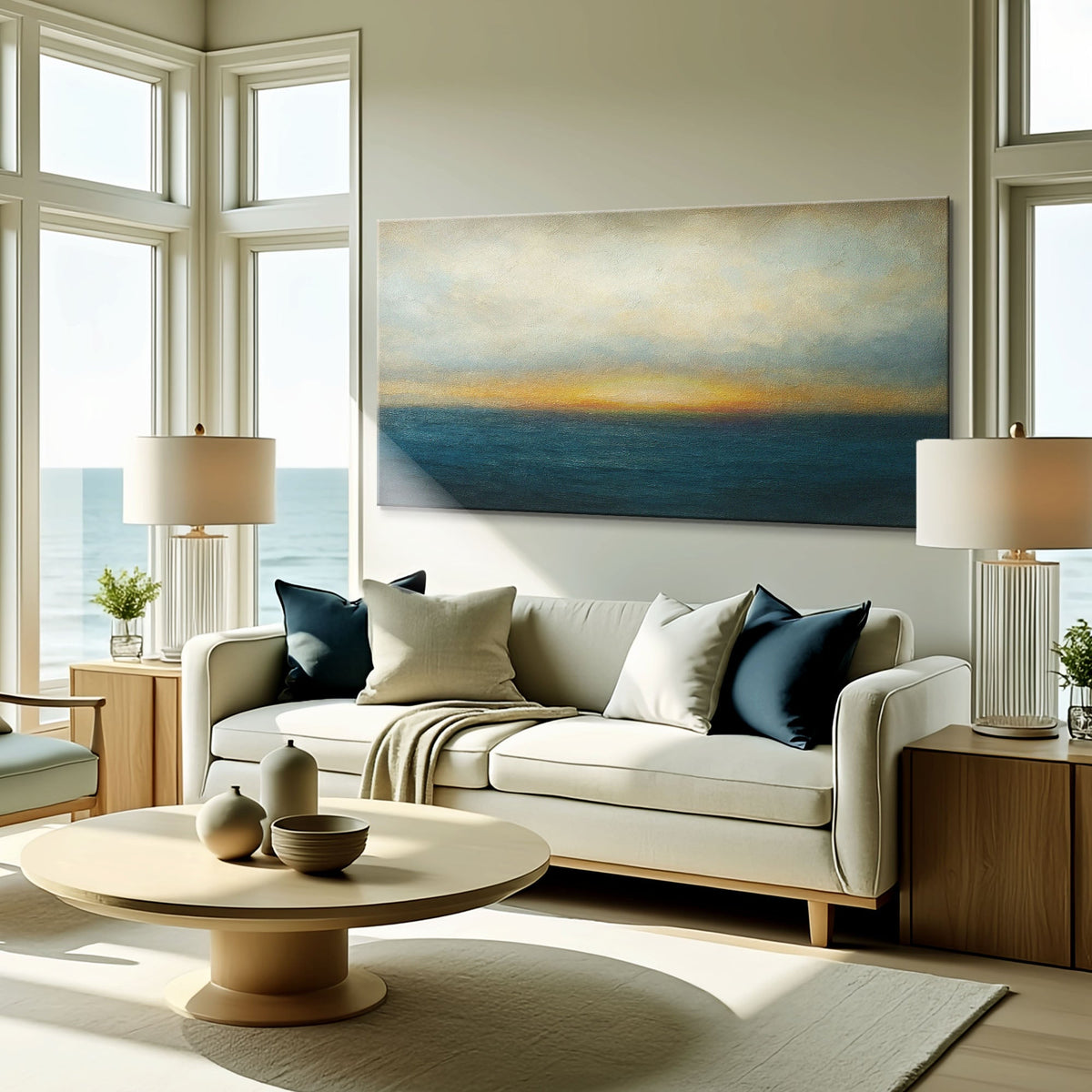 Waterscape Abstract Wall Art V by Tailored Canvases
